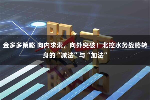 金多多策略 向内求索，向外突破！北控水务战略转身的“减法”与“加法”