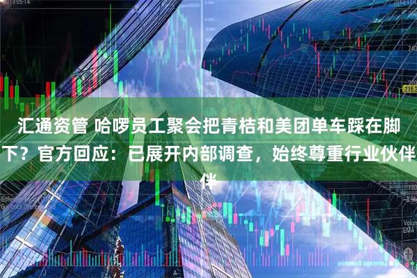 汇通资管 哈啰员工聚会把青桔和美团单车踩在脚下？官方回应：已展开内部调查，始终尊重行业伙伴
